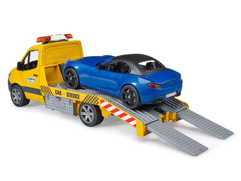 Bruder MB Sprinter Odtahový vůz se sportovním autem 1:16 